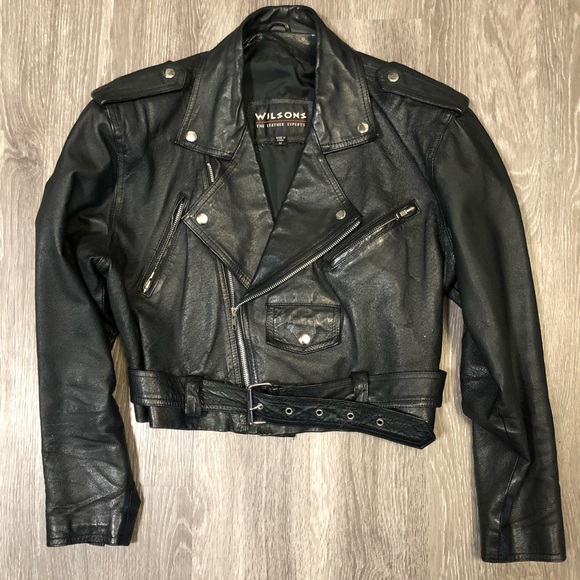leather half jacket